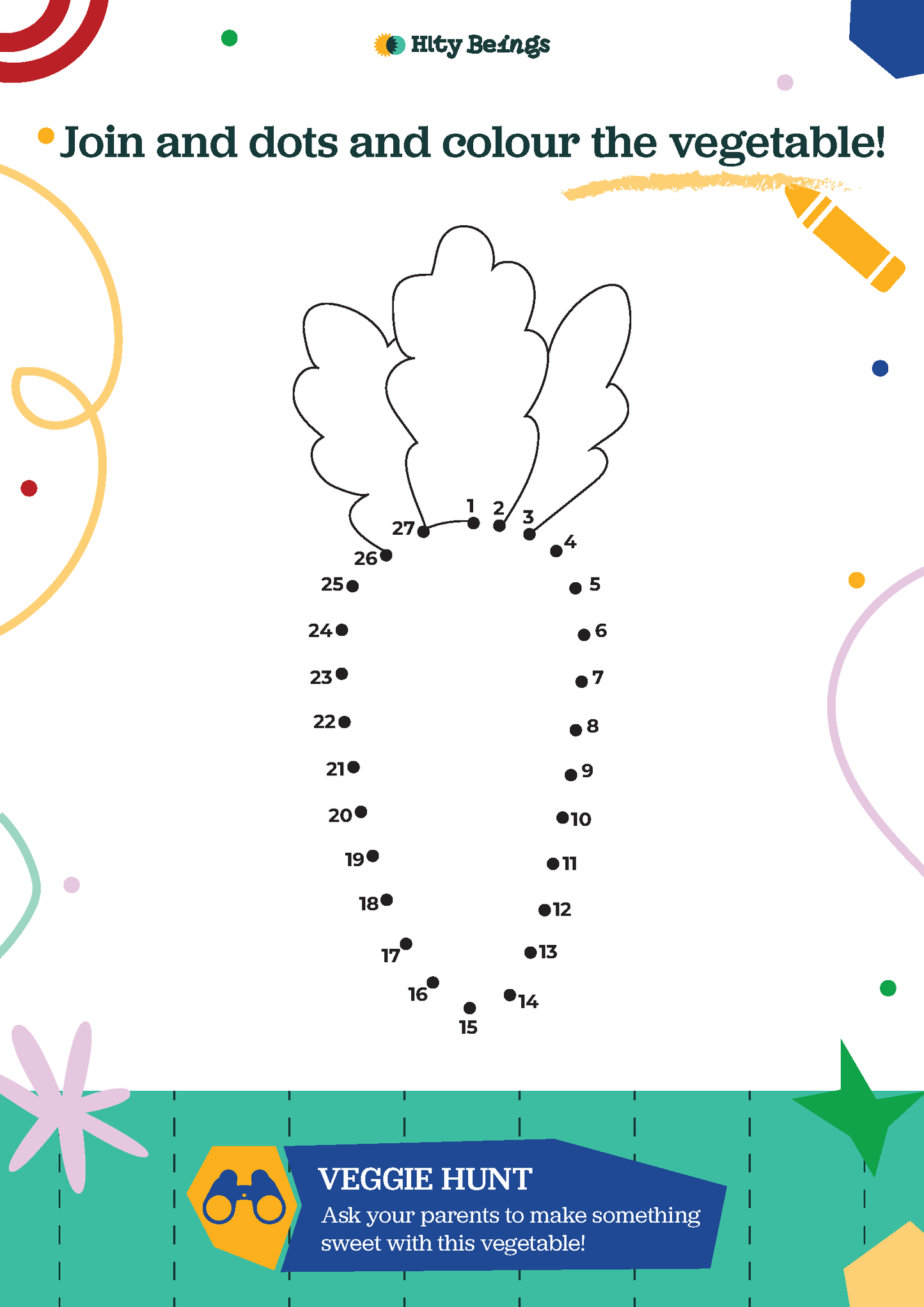 Vegetable Themed Activity Sheets — Free Printable LKG (Set of 5)