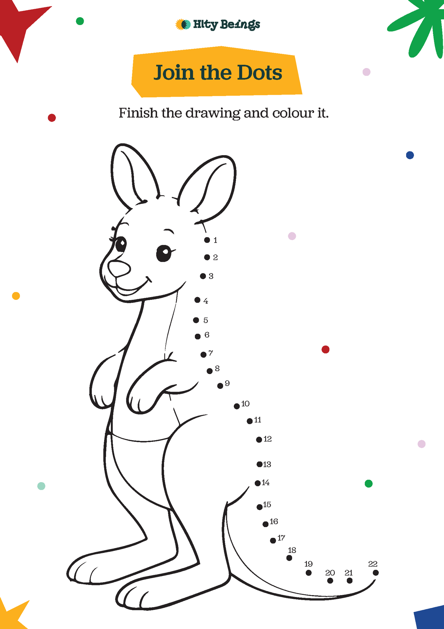 Wild Animals Activity Sheets — Free Printable UKG (Set of 5)