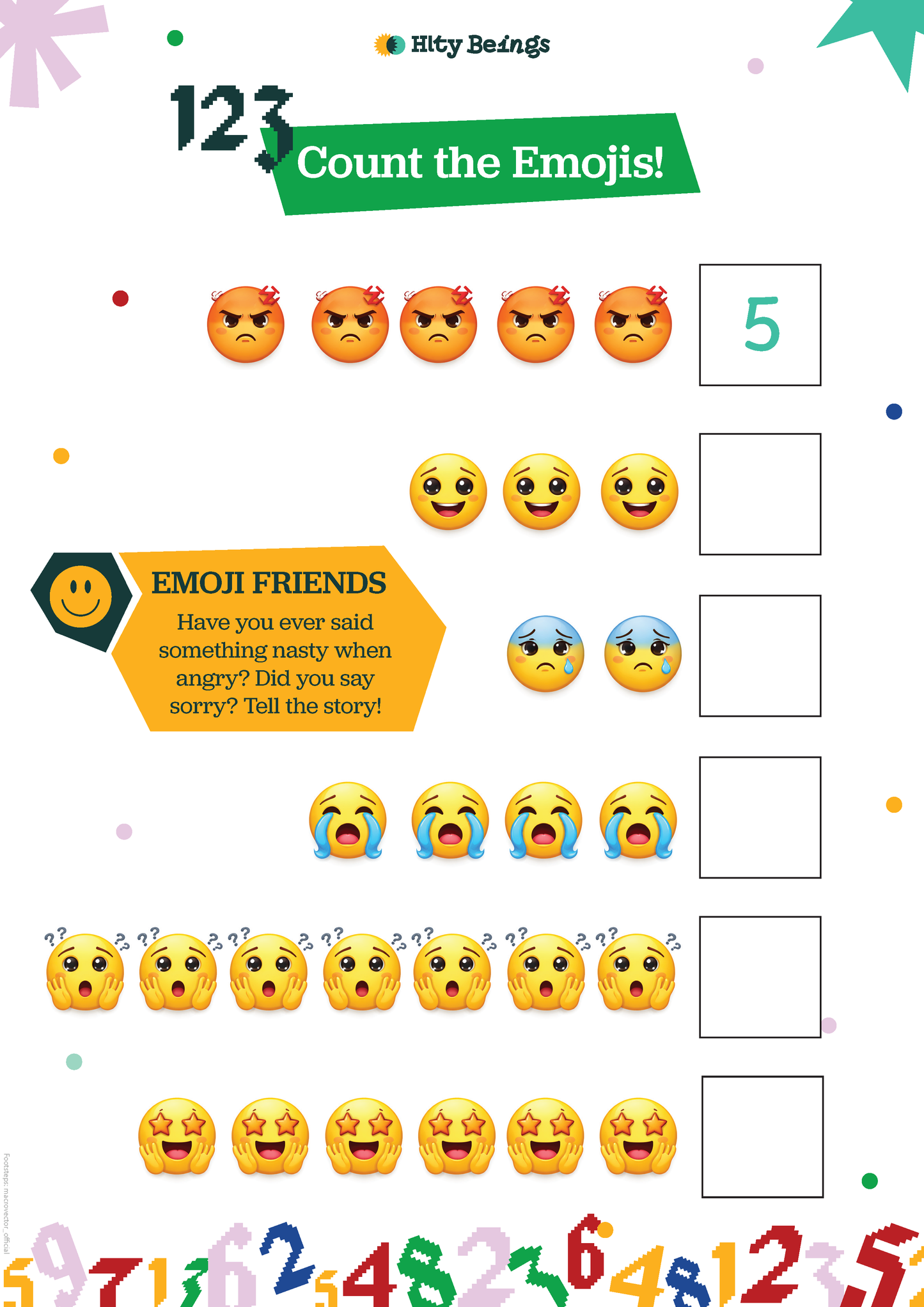 Feelings Activity Sheets — Free Printable UKG (Set of 5)