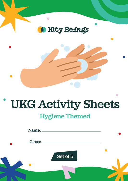 Hygiene Activity Sheets — Free Printable UKG (Set of 5)