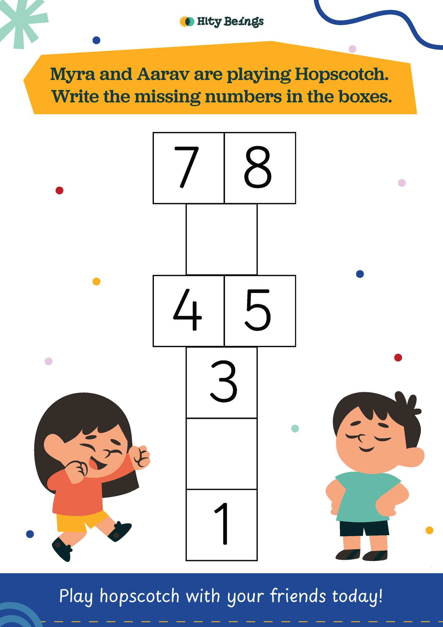 Outdoor Games Activity Sheets — Free Printable LKG (Set of 4)