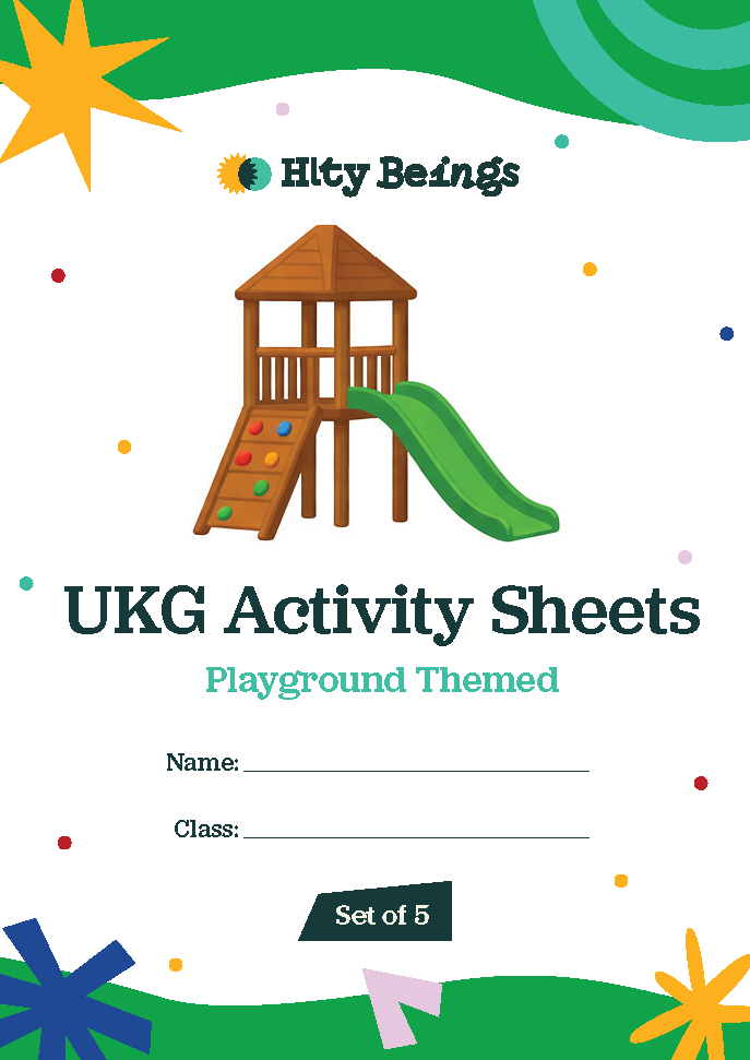 Playground Activity Sheets — Free Printable LKG (Set of 5)